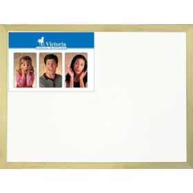   Fehértábla, nem mágneses, 30x40 cm, fa keret, VICTORIA VISUAL