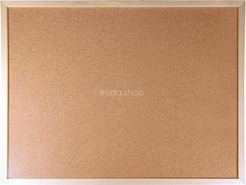 Parafatábla, kétoldalas (parafa/parafa), 30x40 cm, fa keret, VICTORIA VISUAL