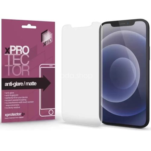 Apple iPhone 15 / 16, Kijelzővédő fólia (az íves részre NEM hajlik rá!), Xprotector Matte, Clear Prémium