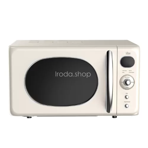 Zilan ZLN1245 retró mikrohullámú sütő, 700 W, 20 liter, 6 fokozat, LED kijelző, gyerekzár, elektronikus vezérlő, bézs