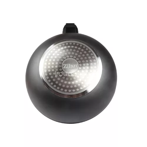 Zilan ZLN3345 wok serpenyő, 28 cm, tapadásmentes gránit belső bevonat, indukciós alj