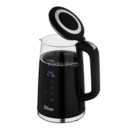 Zilan ZLN7859 vízforraló, max. 2200 W, 1,7 literes, rejtett fűtőszál, digitális kijelző