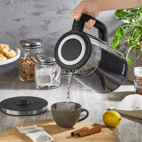 Zilan ZLN7859 vízforraló, max. 2200 W, 1,7 literes, rejtett fűtőszál, digitális kijelző