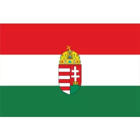 Zászló, magyar, címerrel 60x90 cm