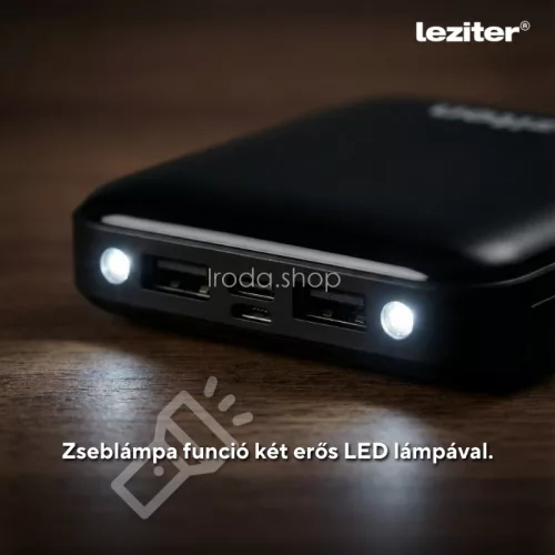 Powerbank 10000 mAH 2A 10W fekete